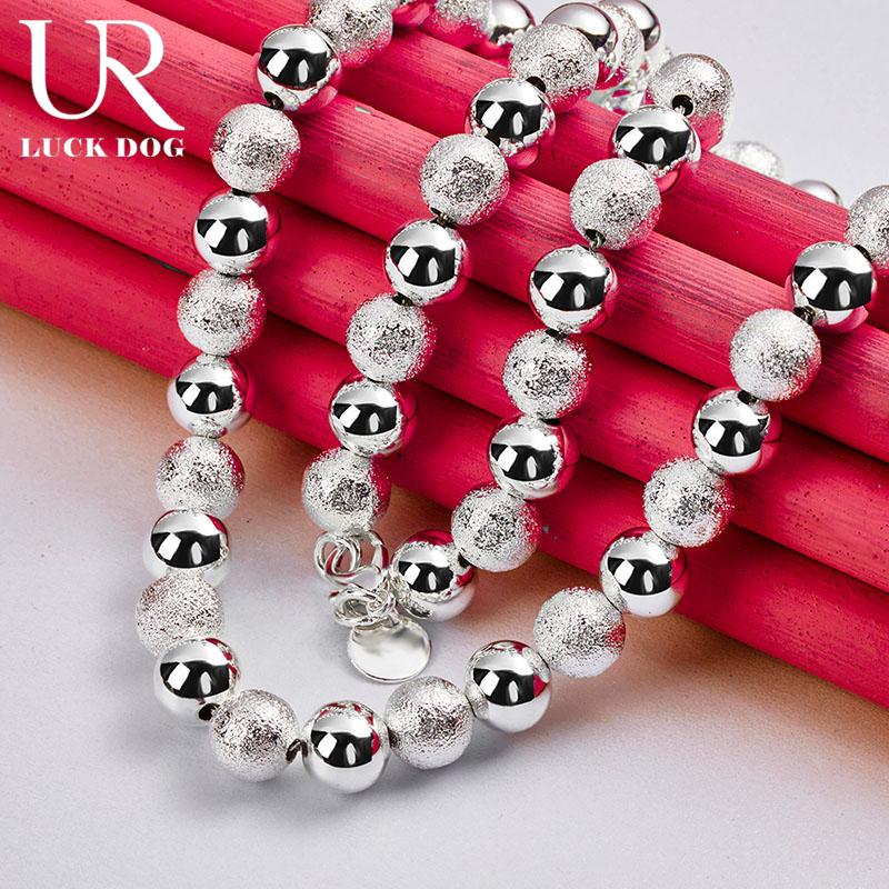 Naszyjnik z koralików ze srebra próby 925 Biżuteria ślubna