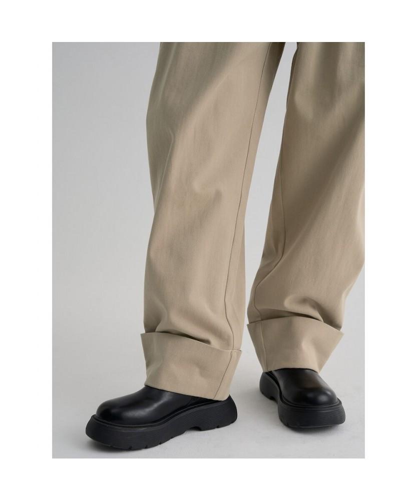 8SECONDS Balloon Roll-Up Chino Pants Beige