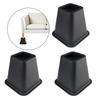 Pack of 4 Multipurpose 6Inch Bed Risers Furniture Lift Support Convenient Accessory for Sofa Table Chair Desk Use