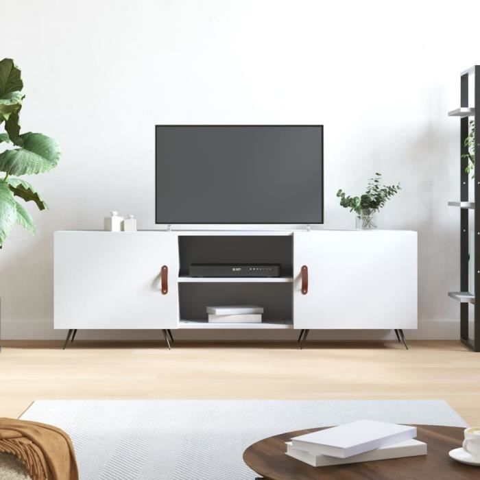 VidaXL TV Stand White 150x30x50 Cm Engineered Wood 829068