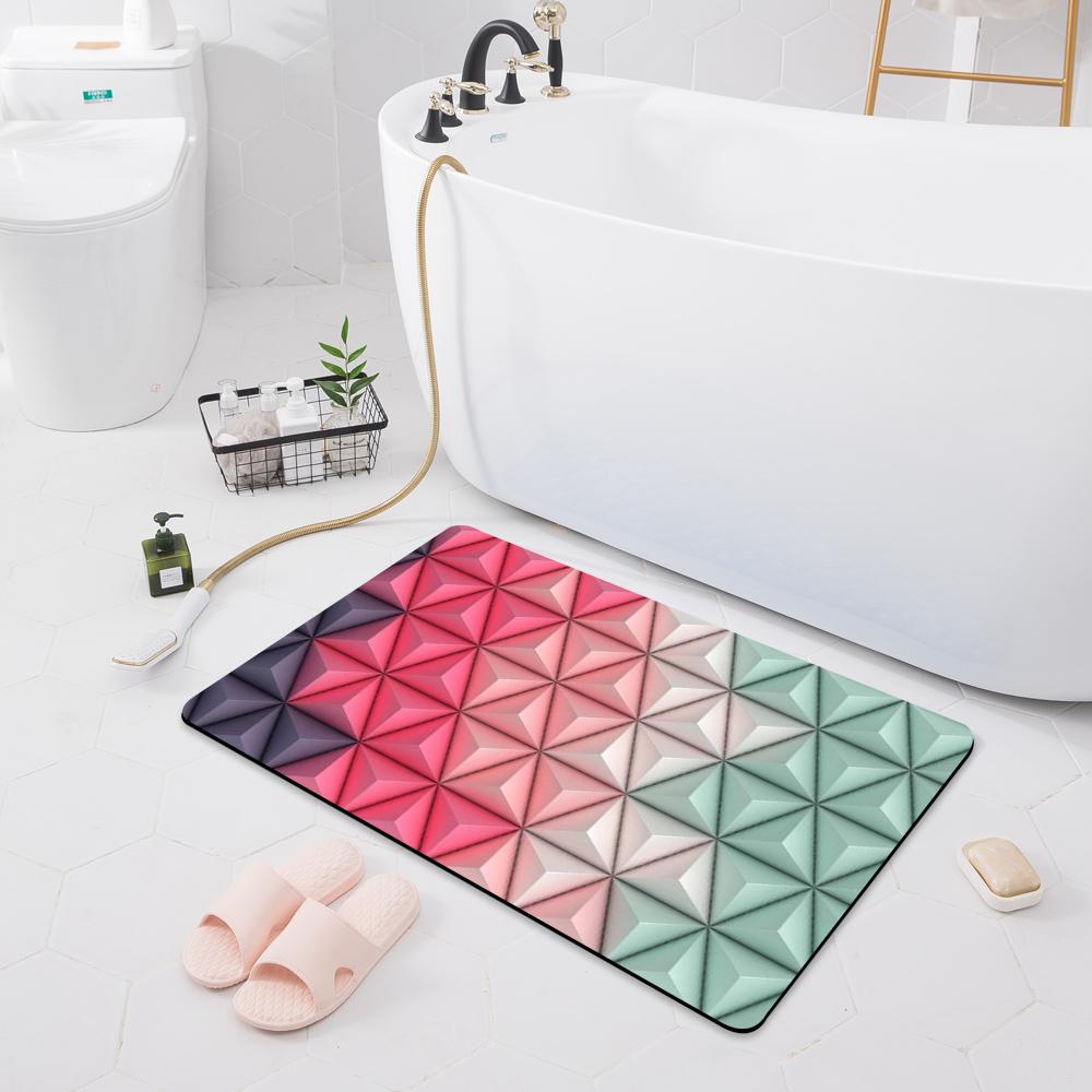 Modern Non-slip Absorbent Mat Decoration Bedroom Door Mat Kitchen Floor Mat Bathroom Shower Rug