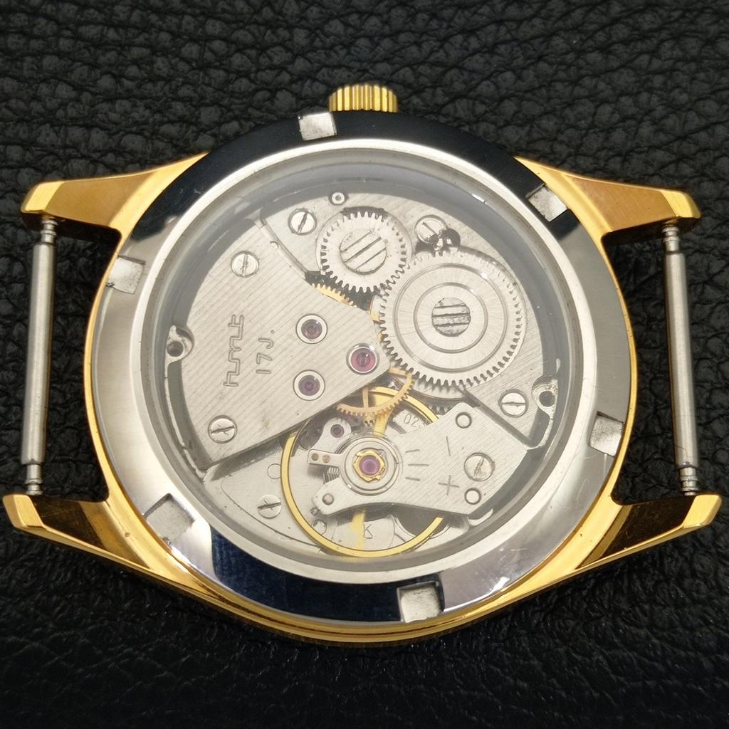 VINTAGE HMT JANATA HAND-WINDING INDIAN MENS SKY BLUE COLOR DIAL WATCH a702082-5 R208-a702082