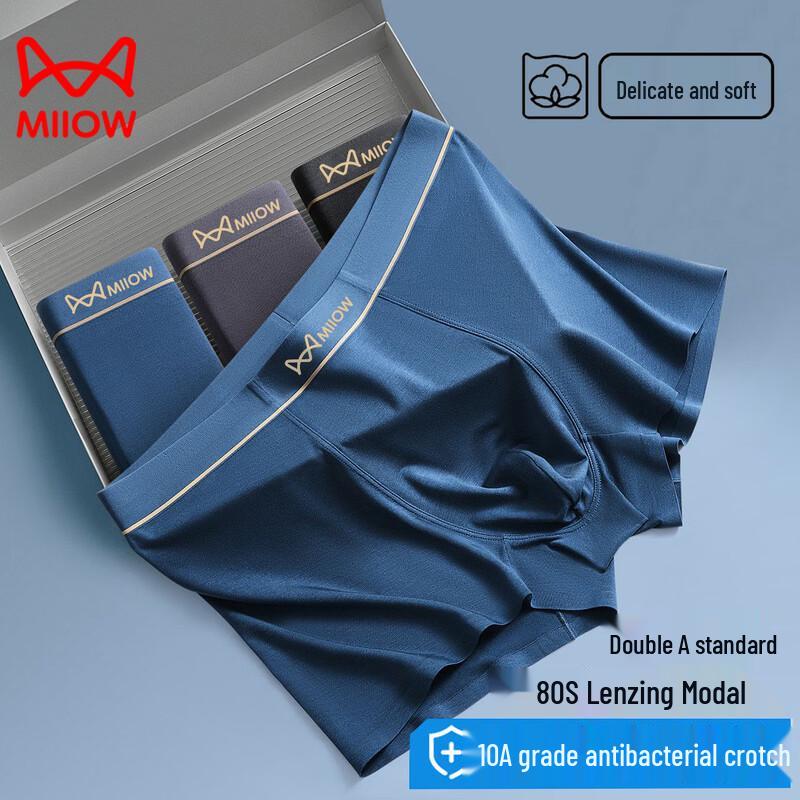 

MWR Men s Premium Modal Antibacterial Briefs - 4-Pack Gift Set 4XL (195-220 lbs)