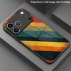 Retro Diagonal Pattern 2D Phone Case for iPhone 17 16 15 14 13 12 11 X XR XS Max Pro 8 Plus - Glass Protective Cover