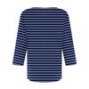 Women's Stand Collar 3/4 Sleeve Printed Top T-shirt