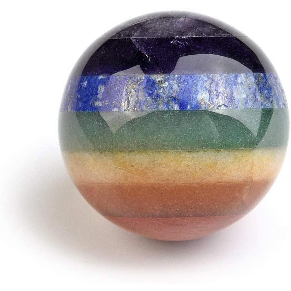 40mm Natural Crystal Ball Sphere Stand Gemstone Quartz Globe Pedestal Healing Fengshui Home Decor