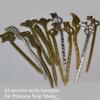 12pCS Chinese Buyao Hairpin Han Costume Hair Stick Party Accessory Hair Decors