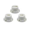 FLEOR 3PCS Plastic ST Guitar Knobs 2T1V Volume Tone Control Knobs Top Hat Caps Buttons Electric Guitar Parts