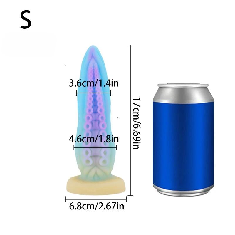 Colored Tentacle Anal Plug Large Anal Dildo Suction Cup Big Butt Plugs Female Masturbator Anal Dilator Men Women Toys For Adults