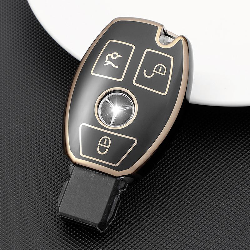 TPU Car Remote Key Cover Case Shell Fob for Mercedes Benz BGA AMG W203 W210 W211 W124 W202 W204 W205 W212 W176 Car Accessories
