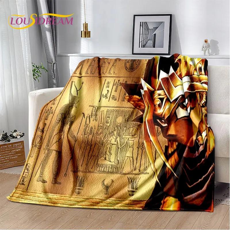 YuGiOh MONSTER CARD Anime Cartoon Soft Plush Flannel Throw Blanket for Living Room Bedroom Bed Sofa Picnic D