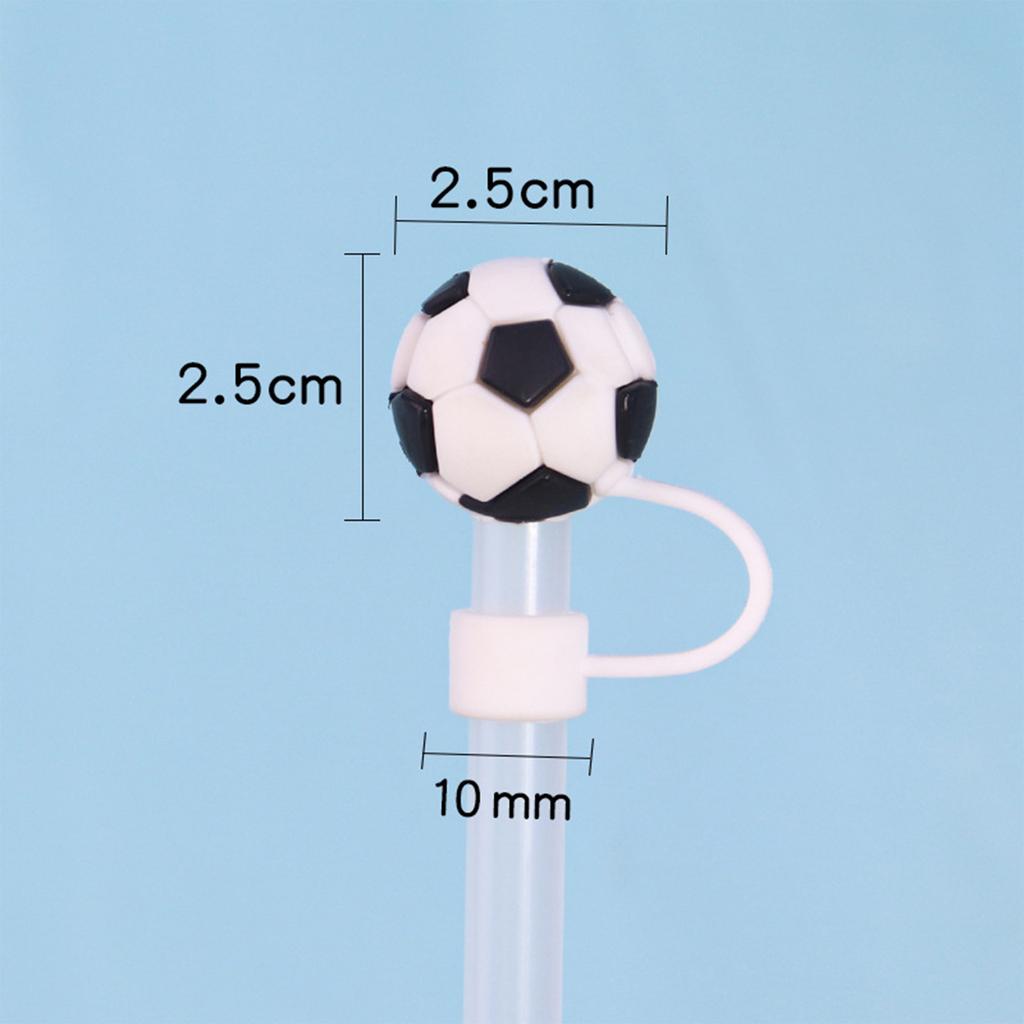 Tampa de Cartoon de Borracha Macia Tridimensional de PVC para Canudo 10mm Plugue de Canudo