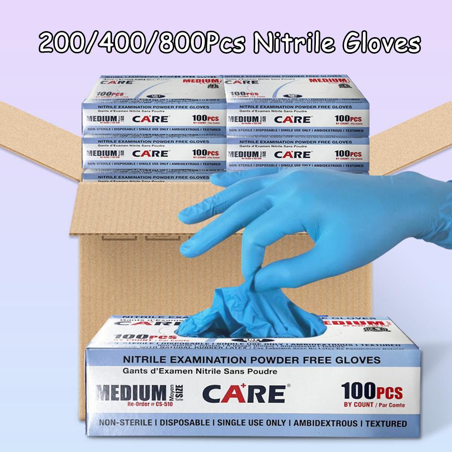 Disposable Nitrile Gloves Wholesale Food Contact Thick Durable Suitable Strong Elasticity Gloves for Kitchen Garden Tattoo Beaut