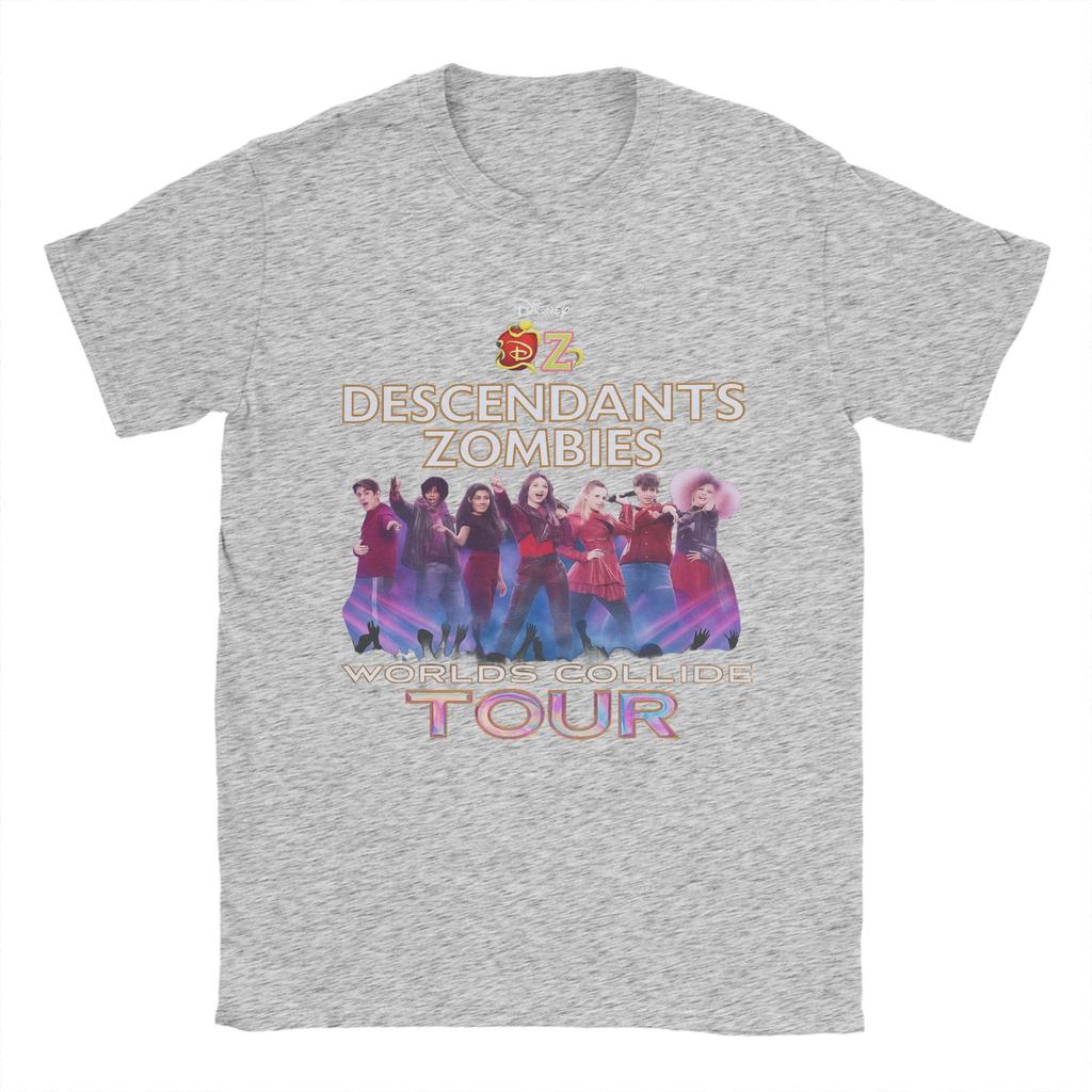 Printed Descendants Zombies Collide Tour Concert Music Festival 2025 Tshirts Unisex 100%Cotton O-neck Summer Clothing