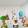 Re Ment  Peanuts Anime Snoopy SWING ORNAMENT Surfing Piano Action Figure Model Toys Collectible Ornaments For Kids Gift