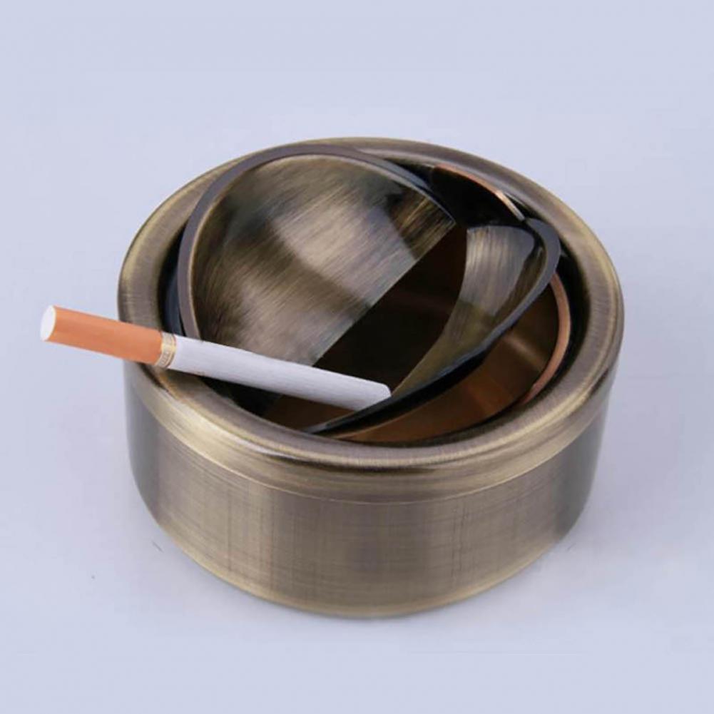 Cigarette Ashtray Metal Ash Tray With Lids Ash Holder Smokeless Ashtray Windproof Cigarette Holder Cigarette Accessories
