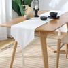 Inyahome Modern Unique Blue Table Runner For Home Dining Banquet Holiday Party Dinner Tables Cover Home Decor Christmas Gifts