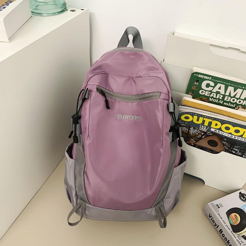 Schoolbag trendy cool backpack male college student new fashion outdoor travel backpack female mountaineering bag lightweight high school schoolbag