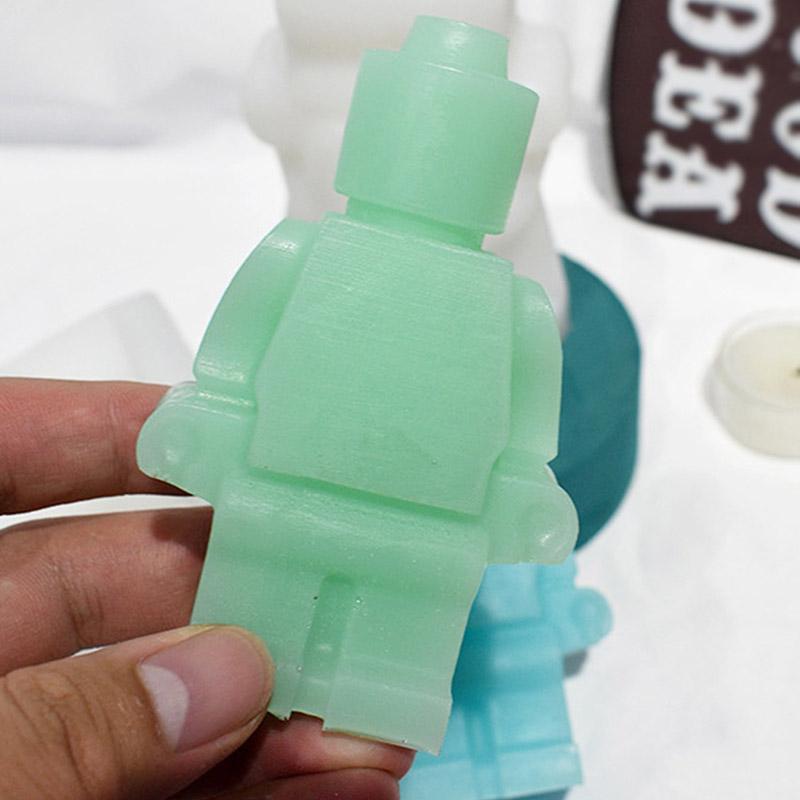 1 moule bloc de construction robot, moule en silicone fait main