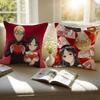 Cute Romance Anime KKaguyasama Love Is War Cushion Cover Pillowcase Antidustmite Invisible Zipper Short Plush Sofa Cushion