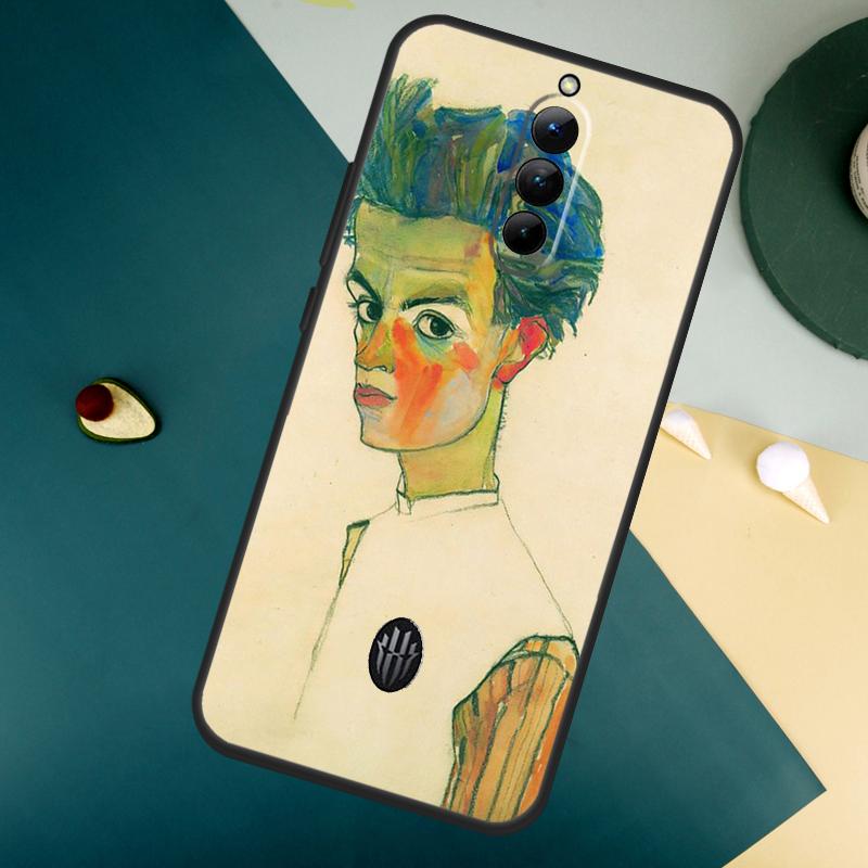 Egon Schiele For ZTE Nubia Red Magic 8 9 8S 9S 10S Pro Plus 10 Air 6S 7S 7 Pro Red Magic 11 Pro Plus Case
