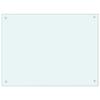 VidaXL Dosseret de cuisine Blanc 80x60 cm Verre trempé 249456