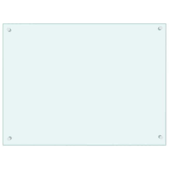 VidaXL Dosseret de cuisine Blanc 80x60 cm Verre trempé 249456