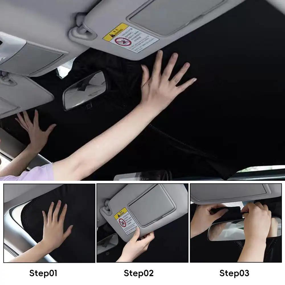 Universal Car Sunshade UV Protection Shield Front Rear Car Window Anti Snow Ice Sunshade Sun Shade Auto Visor Windshield Cover