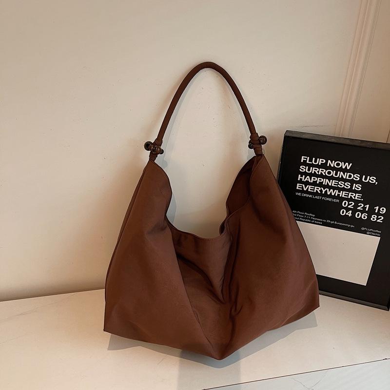 

Ретро Сумка-хобо женская на плечо в ленивом стиле - Осень/Зима 2025, универсальная сумка-хобо One Size #319 кофейный