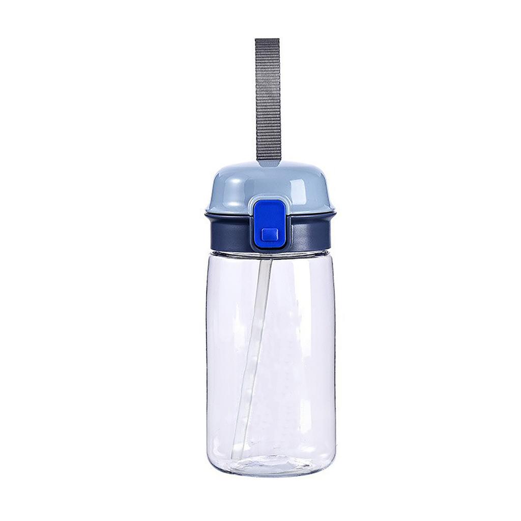 Borraccia PC con Tappo a Cannuccia 520ml Resistente alle Cadute Borraccia per Acqua da Bere con Tracolla per Bambini Studenti Adulti