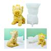 Little Dog Decoration Candle Silicone Mold Epoxy Sitting Dog Candle Silicone Mold DIY Ornament Jewelry Making Tool
