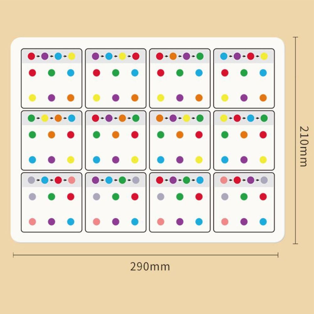 Reusable Training Link Cards Attention Training Color Number Cards Early Education