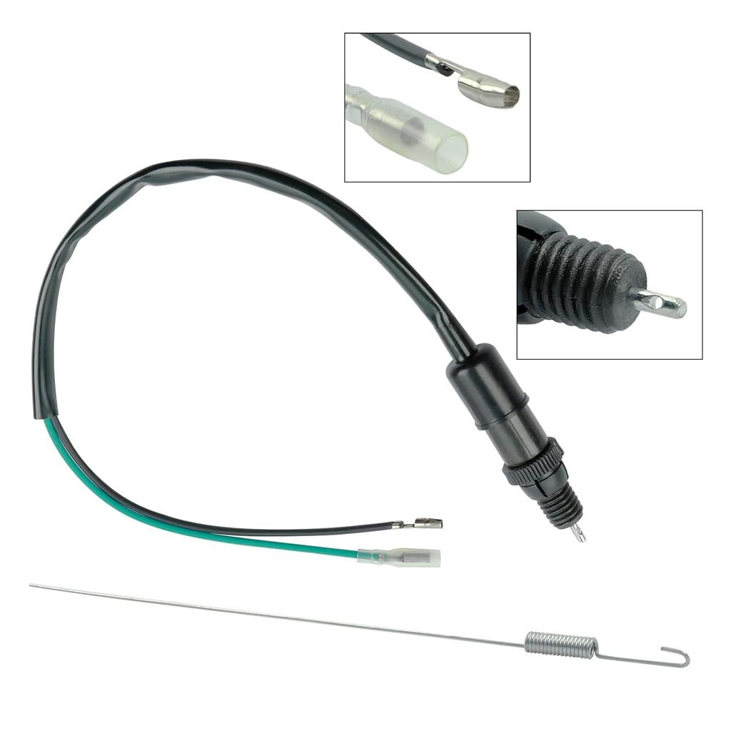 FLYPIG Universal Motorcycle Bike Rear Brake Light Switch with Spring Kit for Yamaha Honda Kawasaki Suzuki Quad Pit Scooter ATV Tail Light Switch