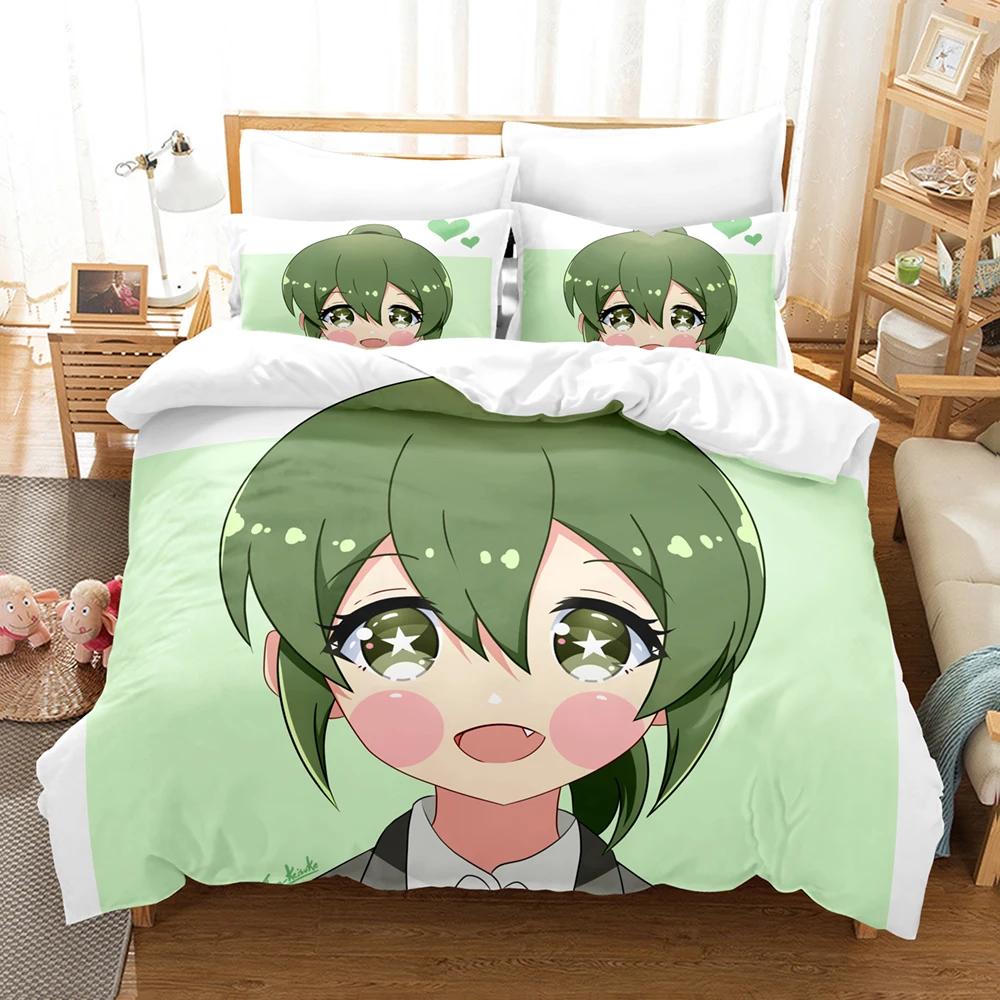 3D Gedrucktes Anime My Senpai Is Annoying Bettwäscheset Bettbezug Doppel-Einzelbett Voll Queen King Erwachsene Kinder Bettwäsche Steppdeckenbezug