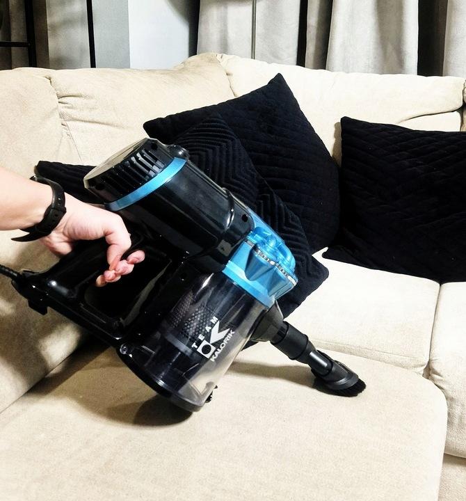 2-in-1 Vertical Cyclonic Vacuum Cleaner with Antibacterial Hepa Filters 600W Accessories