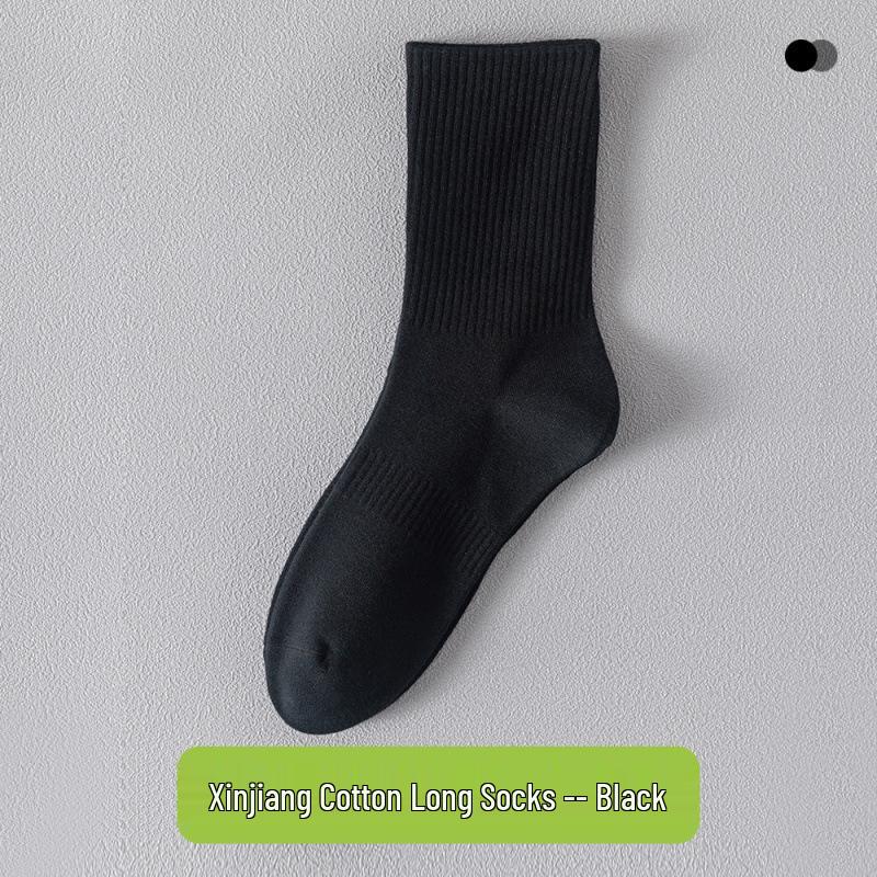Men's Breathable Summer Socks: Mid-Calf, Short, Odor-Resistant, Terry Bottom, Cotton, Thin, Versatile, White Boat Socks