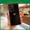 For Samsung S25 Solid Color Silver Heart Pattern Tpu Phone Protective Case For Casual Use