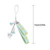 Fashionable Printed Ribbon Keychain Bag Ornament Portable Key Chain Bag Dangler