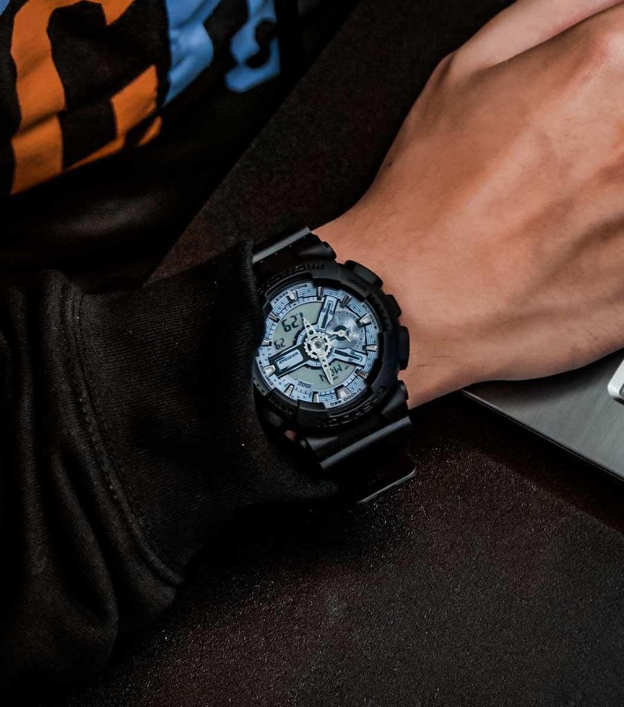 Casio Watch Black GA-110CD-1A2ER GA-110CD-1A2ER, Black, GA-110CD-1A2ER.