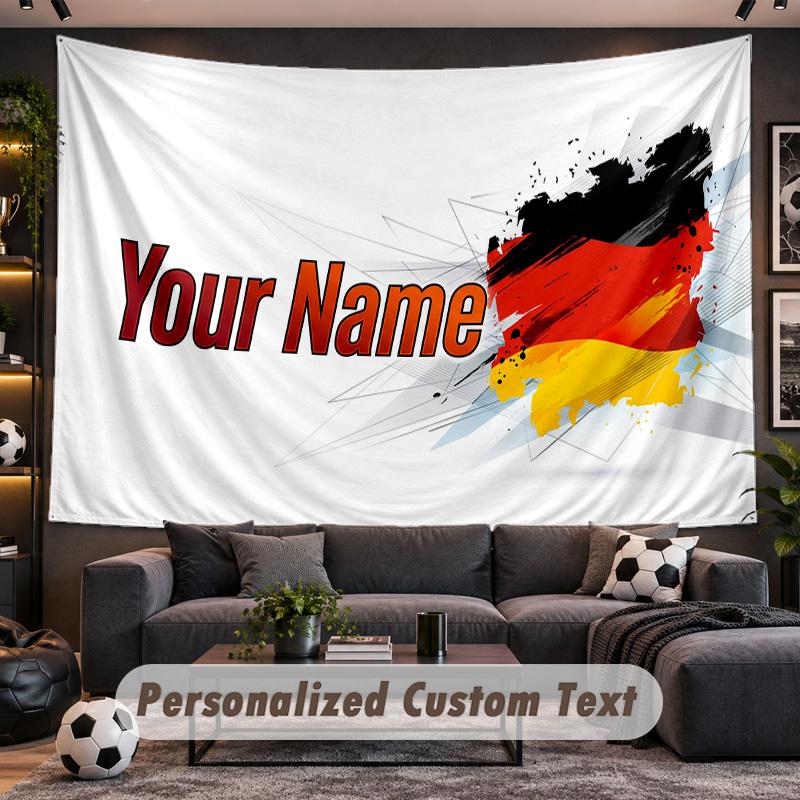 Germany national football team Personalized Tapestry Support Custom Name, Wall Art Home Decoration