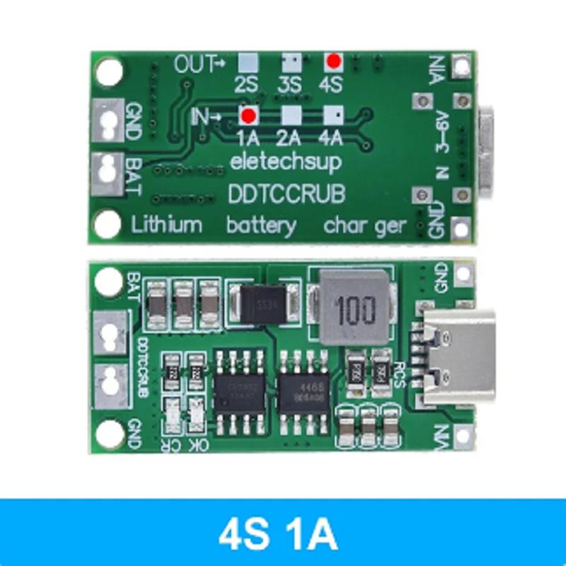 Multi-Cell 2S 3S 4S Typ-C bis 8,4 V 12,6 V 16,8 V Step-Up Boost LiPo Polymer Li-Ion Ladegerät 7,4 V 11,1 V 14,8 V 18650 Lithium-Batterie