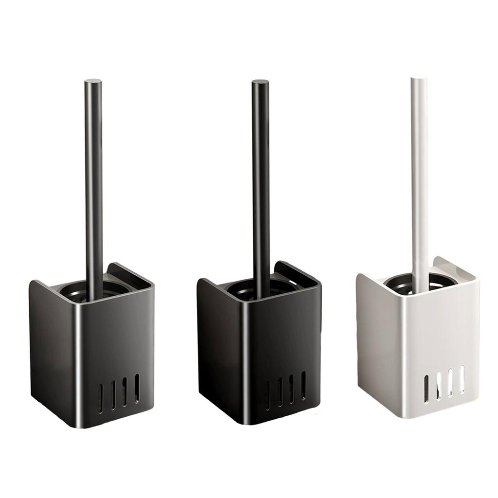 Toilet Brush Lavatory Brush Toilet Brush Holder Set No Drill Innovative Durable Bathroom Cleaning Brush