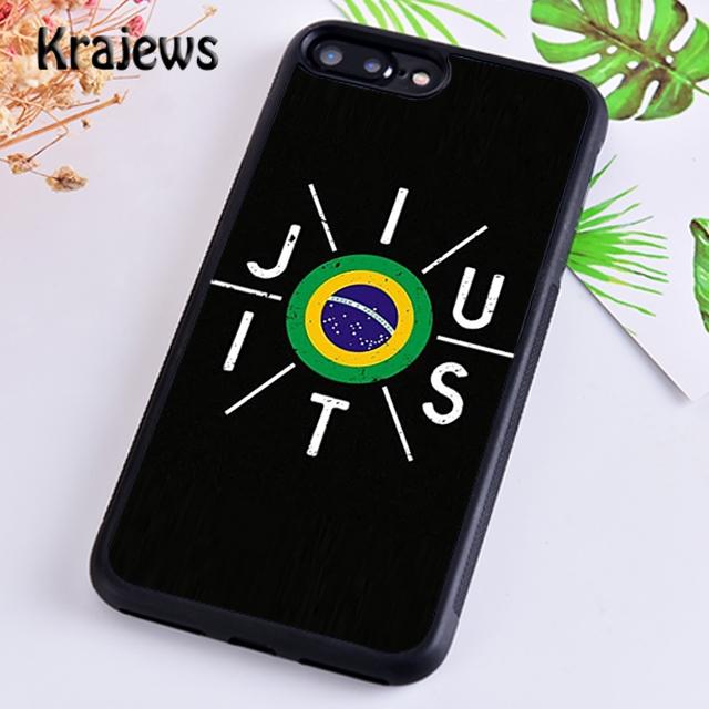 Krajews BJJ Brazilian Jiu Jitsu Phone Case Cover For iPhone 16 15 14 plus XS XR 11 12 mini pro max coque Shell Fundas