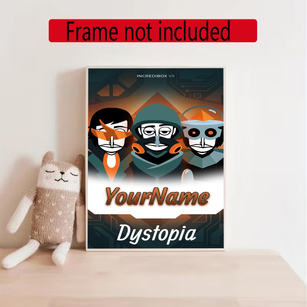 Incredibox Customize Your Name Diamond Painting Round Diamond Diy Frameless Holiday Artwork Suitable For Home Office Wall Decoration