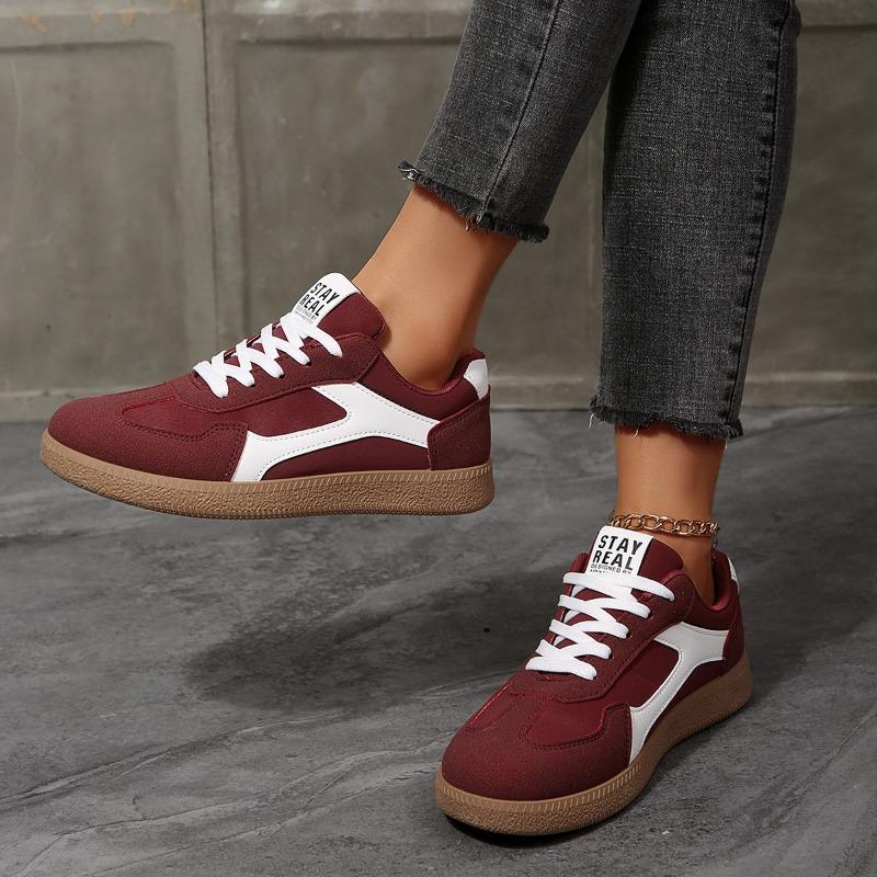 Large-size Lace-up Shoes - New Style, Spring-autumn Retro Flat Sports Shoes for Women