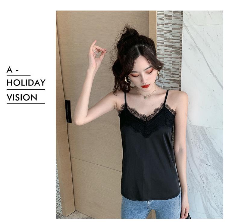 Dámský sexy top na ramínka pro léto a podzim 2020