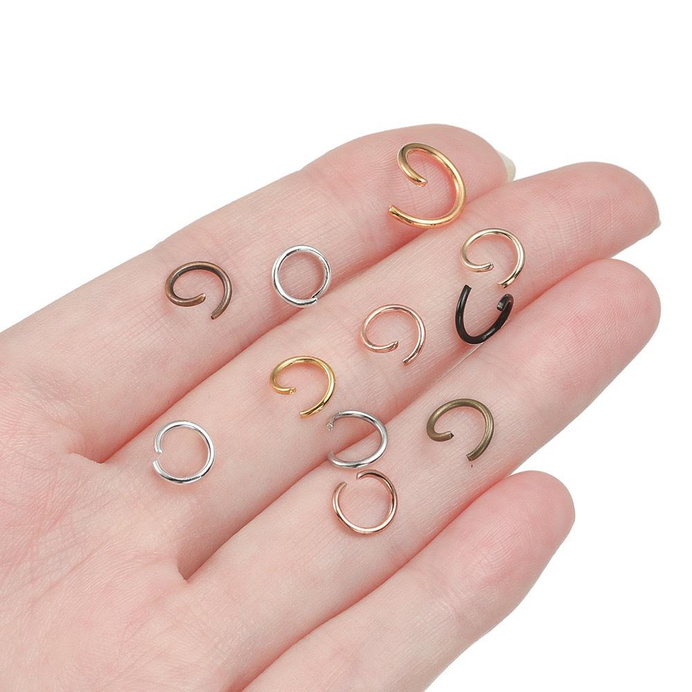 Open Jump Rings for DIY Jewelry: Single Loop O-Ring Connectors for Bracelets and Necklaces