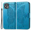 For T-Mobile REVVL 7 Case Butterfly Flower Leather Phone Cover Stand Credit Card Holder