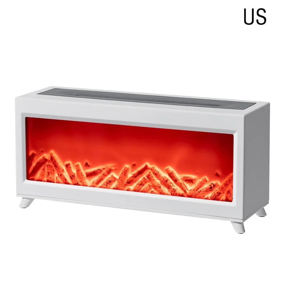 

Имитация камина Арома Диффузор 220 мл Пламя Увлажнитель воздуха с пультом дистанционного управления и безводным автоматическим выключением для дома комнаты Креативный подарок