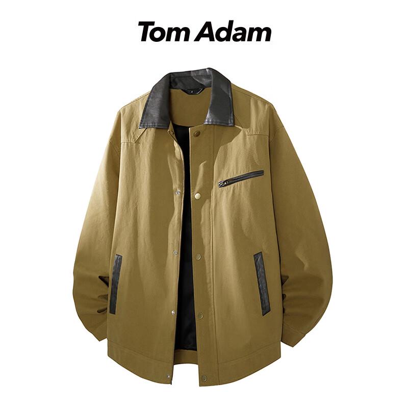 

TOM ADAM Men s American Casual Lapel Jacket 3XL